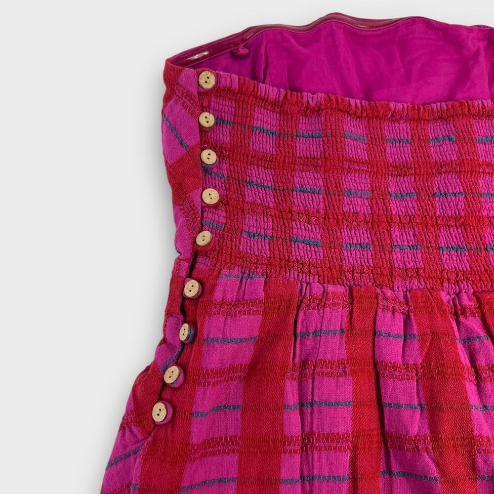 Free People Suits Me Fine Mini Dress Pink Red Size Medium NEW - Picture 4 of 9
